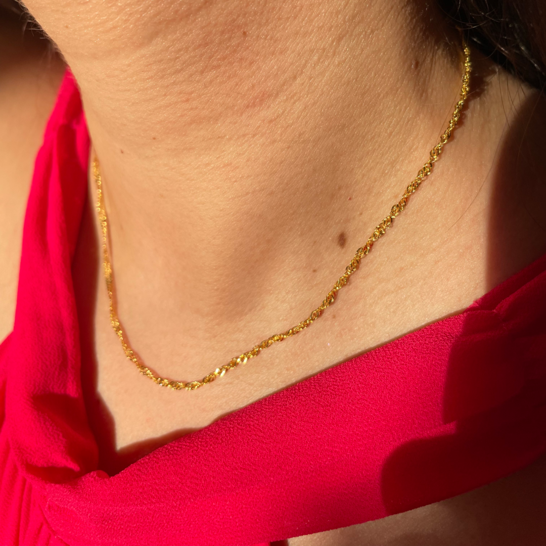 Corrente Folheada a Ouro 18K